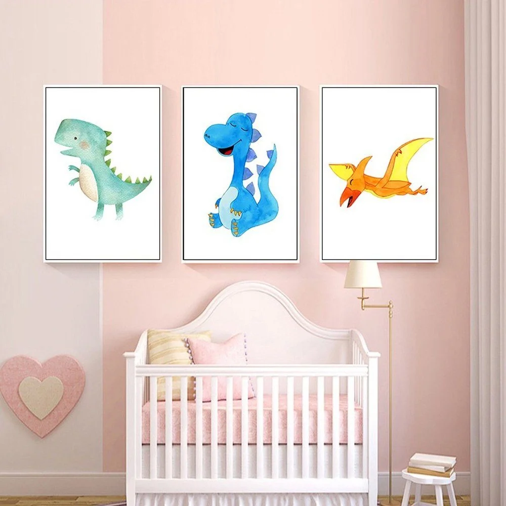 Kinderzimmer Poster-Set „Waldtiere“ – 6er-Set, A4